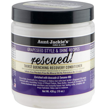 Aunt Jackie's Grapeseed Style & Shine Recipes RESCUED! Thirst Quenching Recovery Conditioner