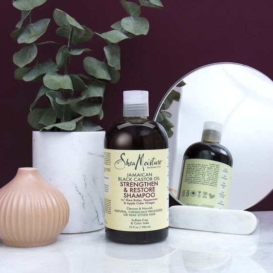 Shea Moisture Jamaican Black Castor Oil Strengthen & Restore Shampoo - flocohair