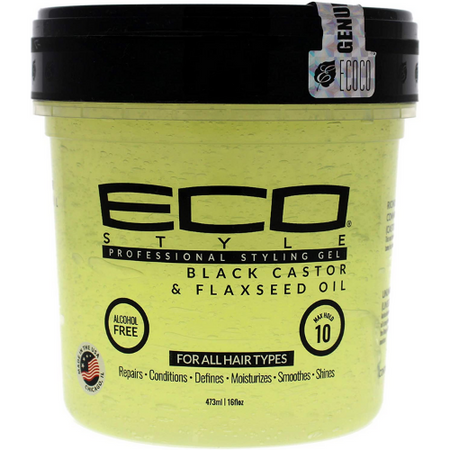 ECO Styler Black Castor & Flax Seed Oil Styling Gel 16oz